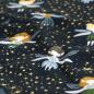 Preview: Baumwolljersey Feen nachblau mit Sternchen – FVJ